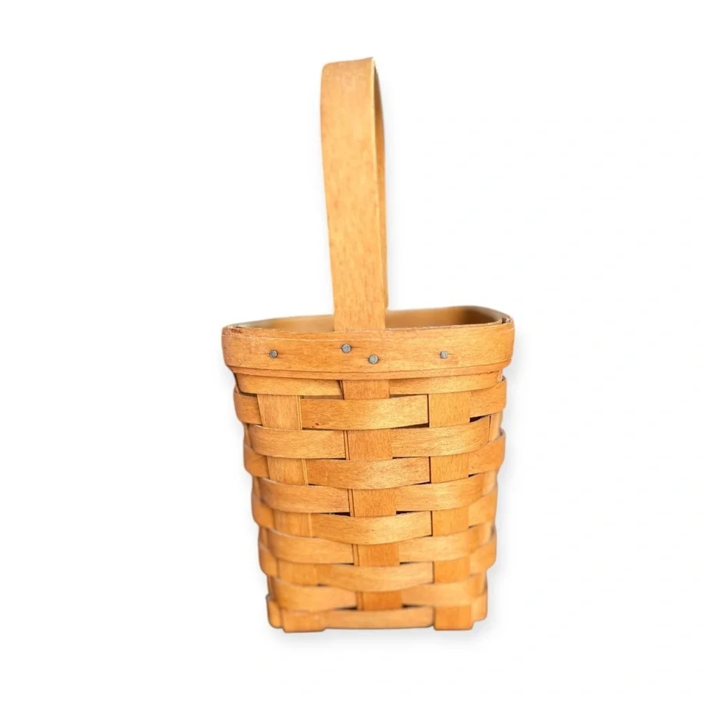 🌻Vintage Longaberger Tall Square Basket with Handle from 1995